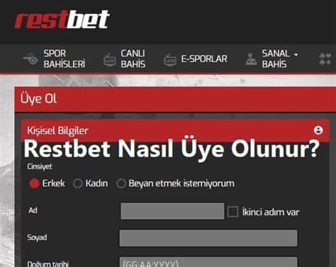 Restbet Girişi Nasıl Kayıt Olunur